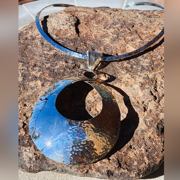 Sterling Silver HUGE STATEMENT Necklace